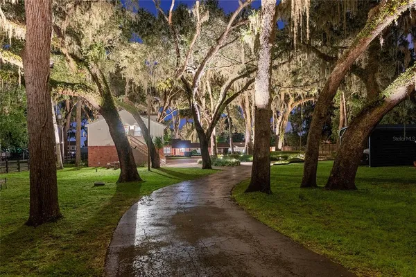 a view of an outdoor space and a yard
