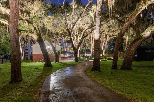 a view of an outdoor space and a yard