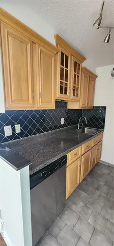a view of a granite counter top