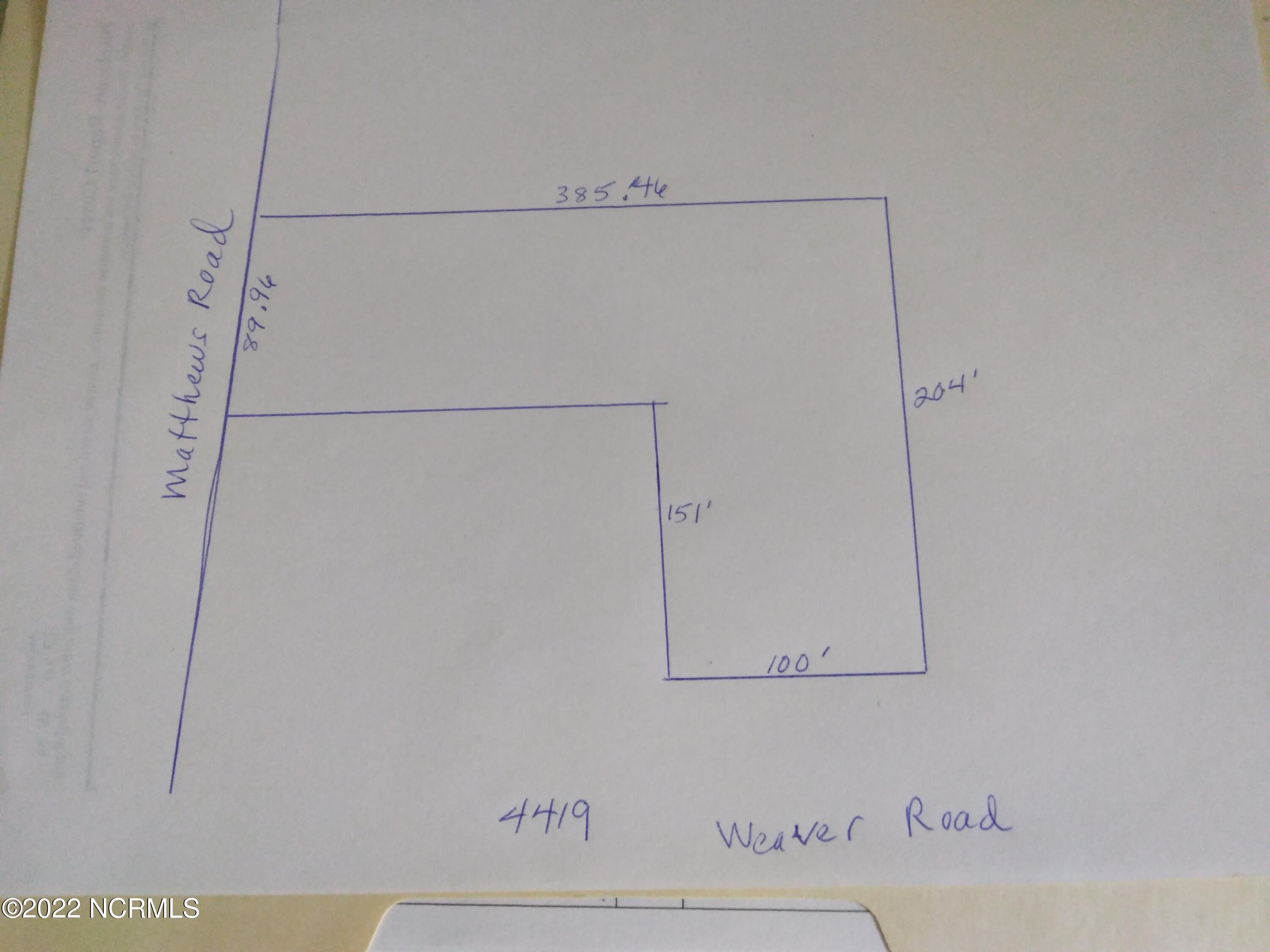 4419 Weaver Road Wilson, NC 27893 - Photo 15 of 15 Lot Drawing