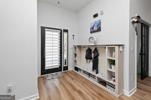 a view of front door