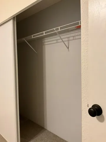 a view of a walk in closet