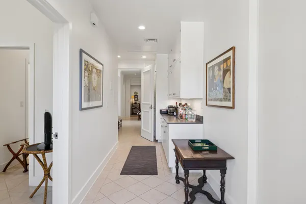 a room with furniture and a table