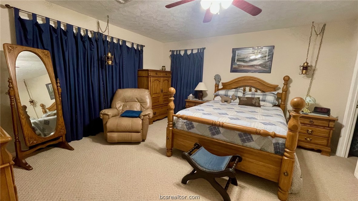 10432 Sammys Road Bremond, TX 76629 - Photo 26 of 47 a bed room with furniture and a chandelier