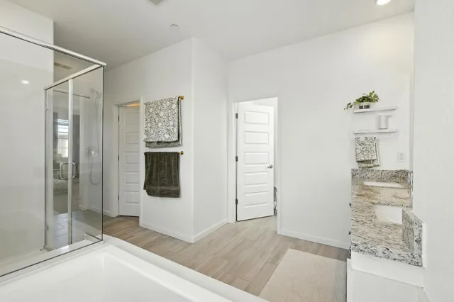 a view of an empty room