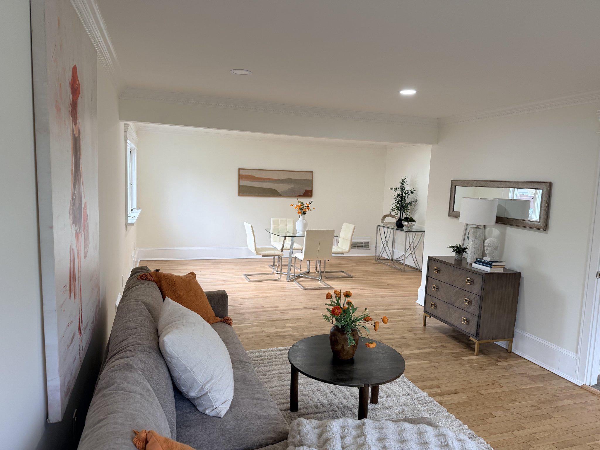 406 Flock Road Hamilton, NJ 08619 - Photo 9 of 40 Open living room and dining room
