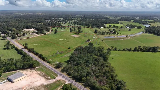 a view of a city with an ocean