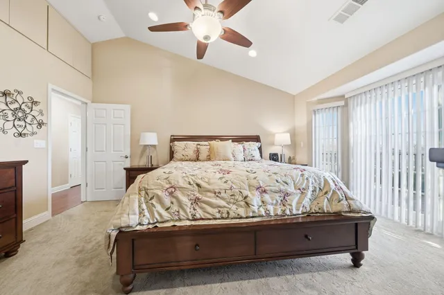 a balcony with wooden floor
