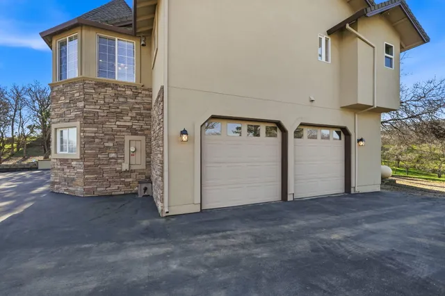 a view of a lake with a mountain in the background