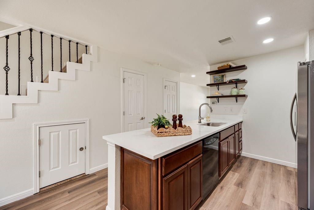 190 Merlin Way Euless, TX 76039 - Photo 4 of 39 2026 Quartz counters, under mount sink and faucet.