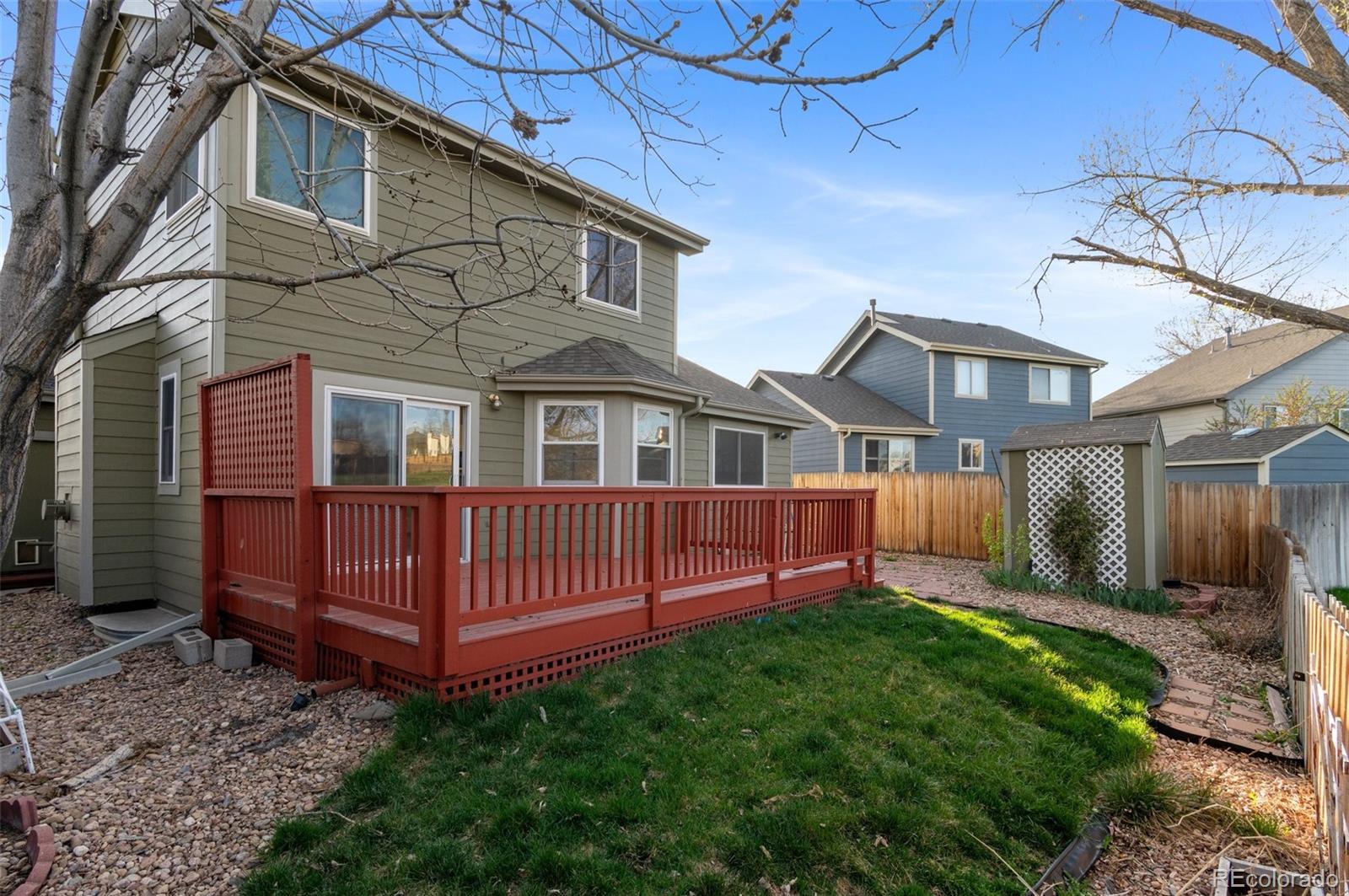12734 Eudora Drive Thornton, CO 80241 - Photo 39 of 49 a view of a house with a yard and wooden fence