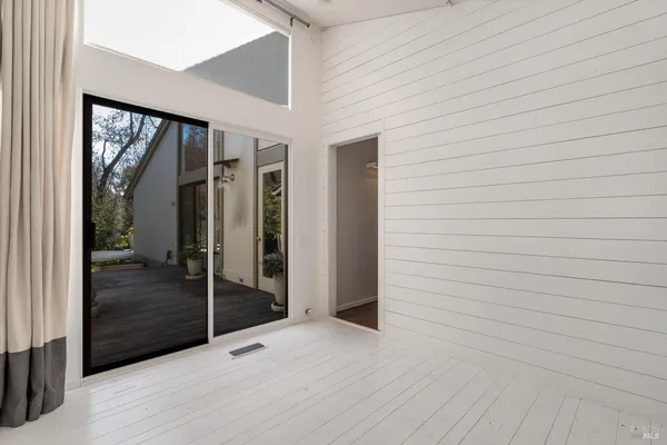 a view of a swimming pool with a lounge chairs