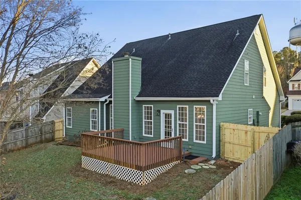 a house view with a outdoor space
