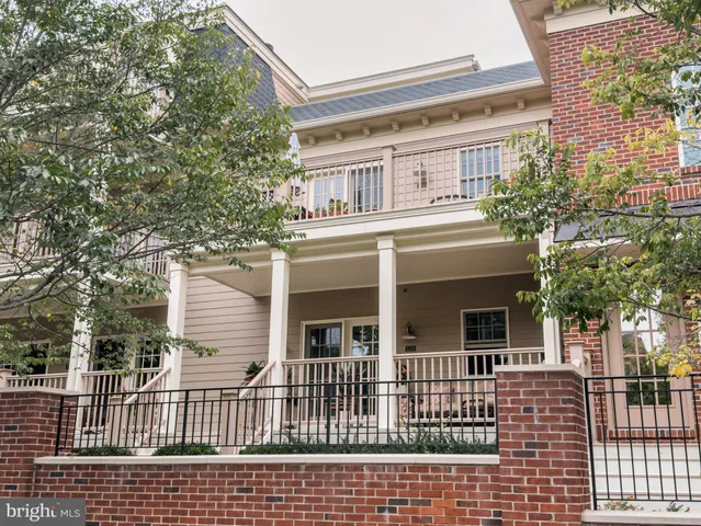 front view of a brick house
