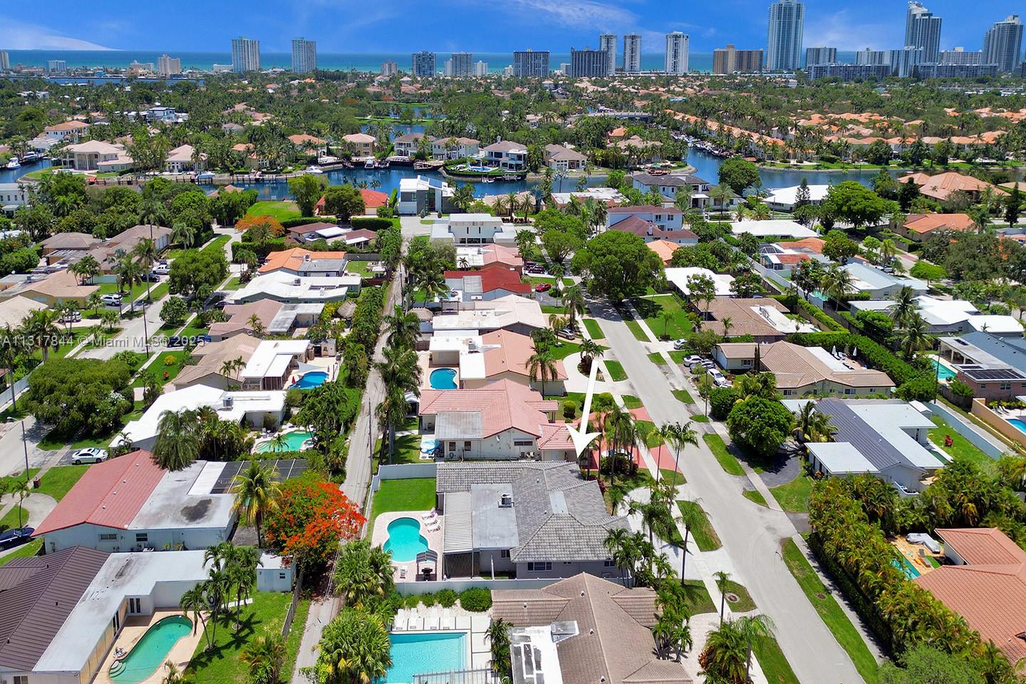 1301 Rodman Street Hollywood, FL 33019 - Photo 47 of 48 an aerial view of residential houses with city view