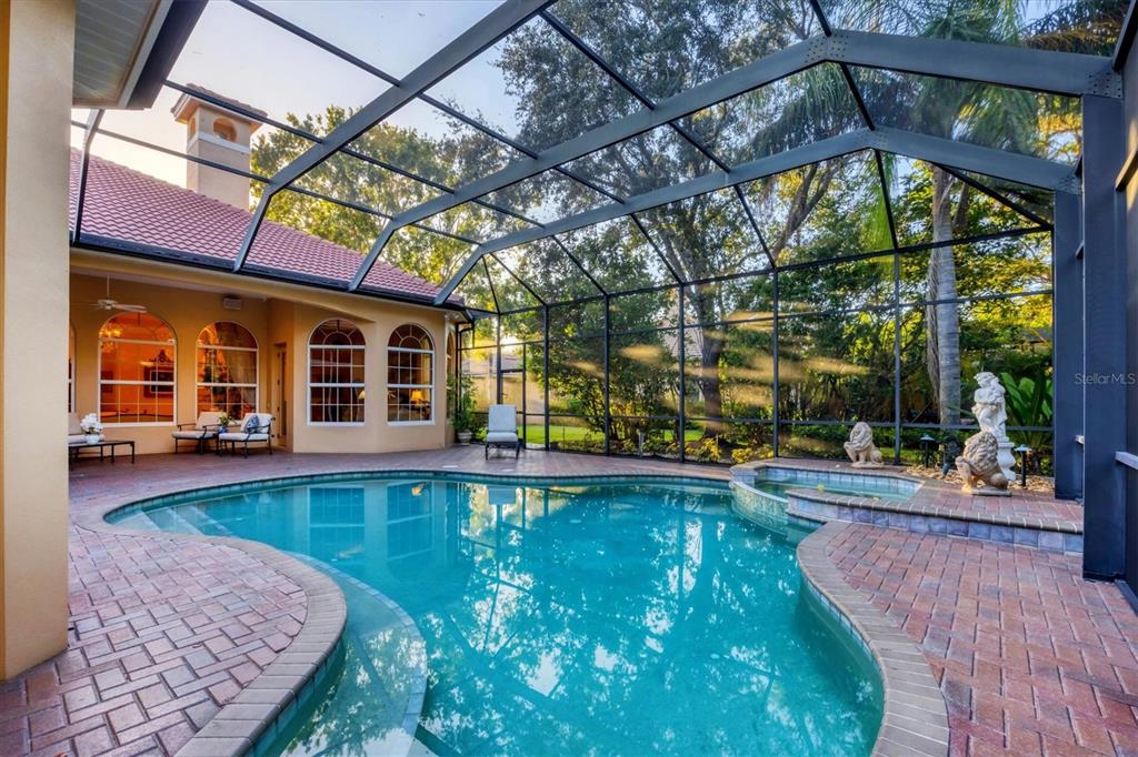 7815 Mathern Court Lakewood Ranch, FL 34202 - Photo 38 of 55 a view of a swimming pool with a patio