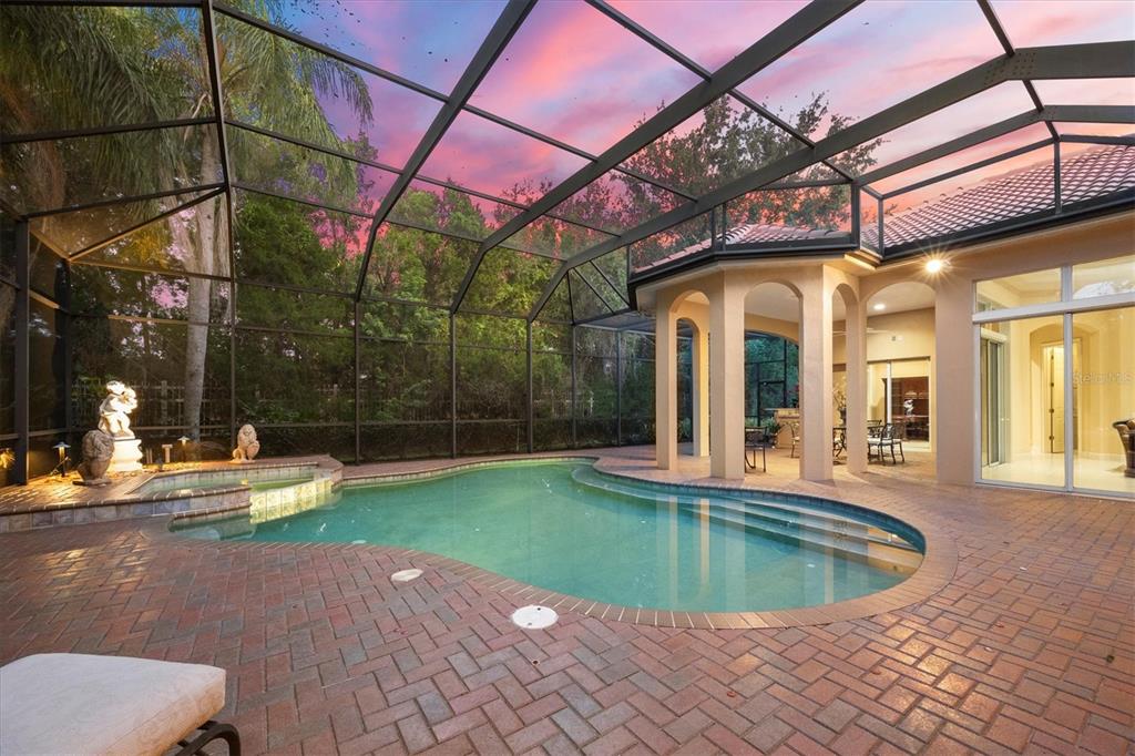 7815 Mathern Court Lakewood Ranch, FL 34202 - Photo 5 of 55 a view of a swimming pool with a patio