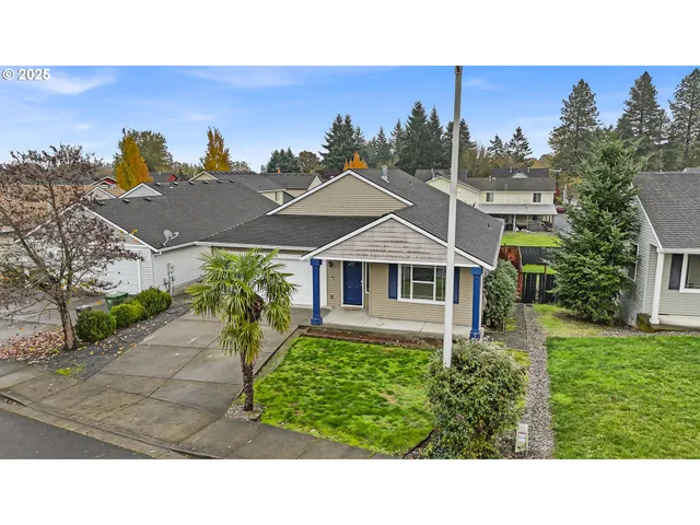 a aerial view of a house