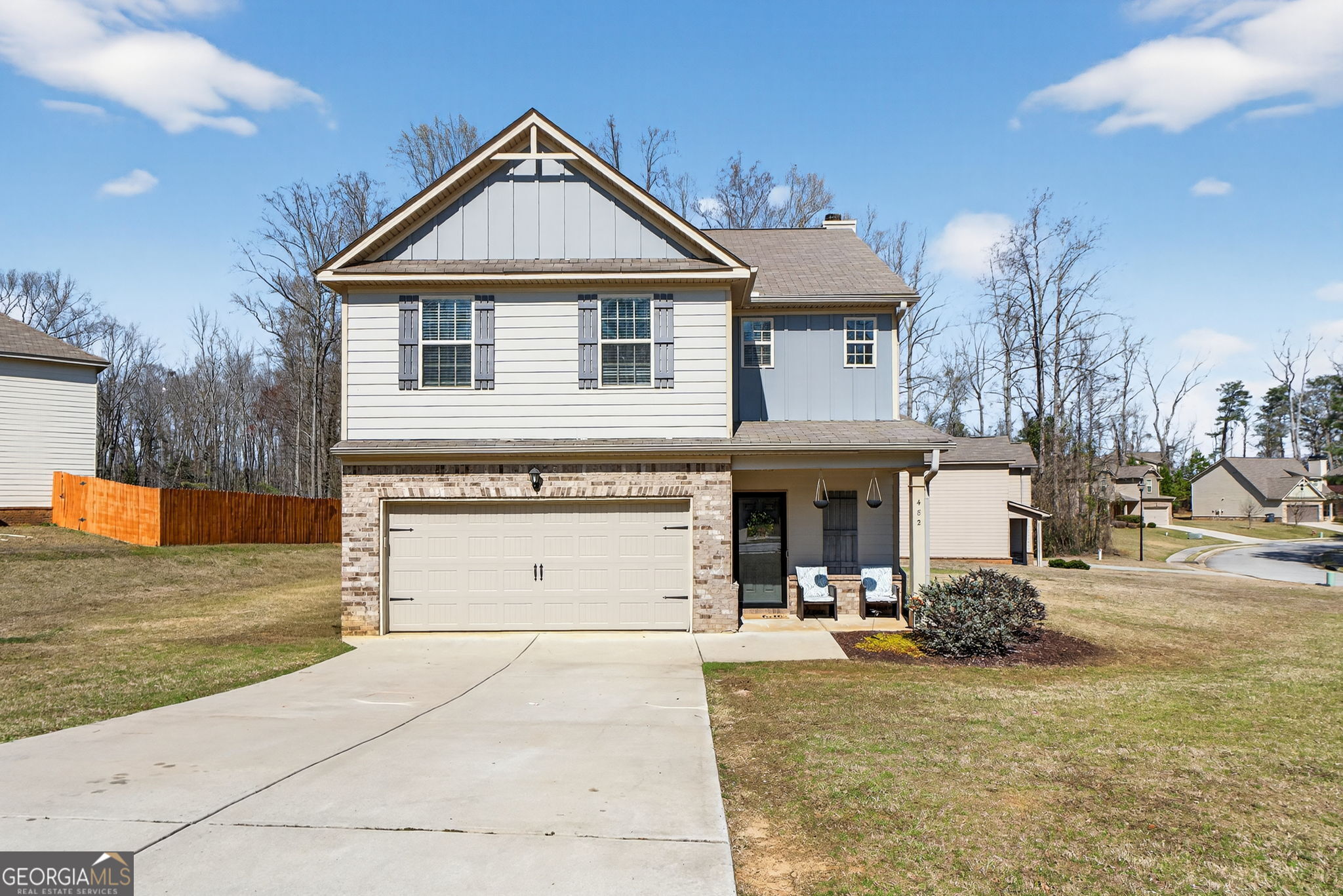 482 Louise Way Locust Grove, GA 30248 - Photo 1 of 29 a front view of a house with garden