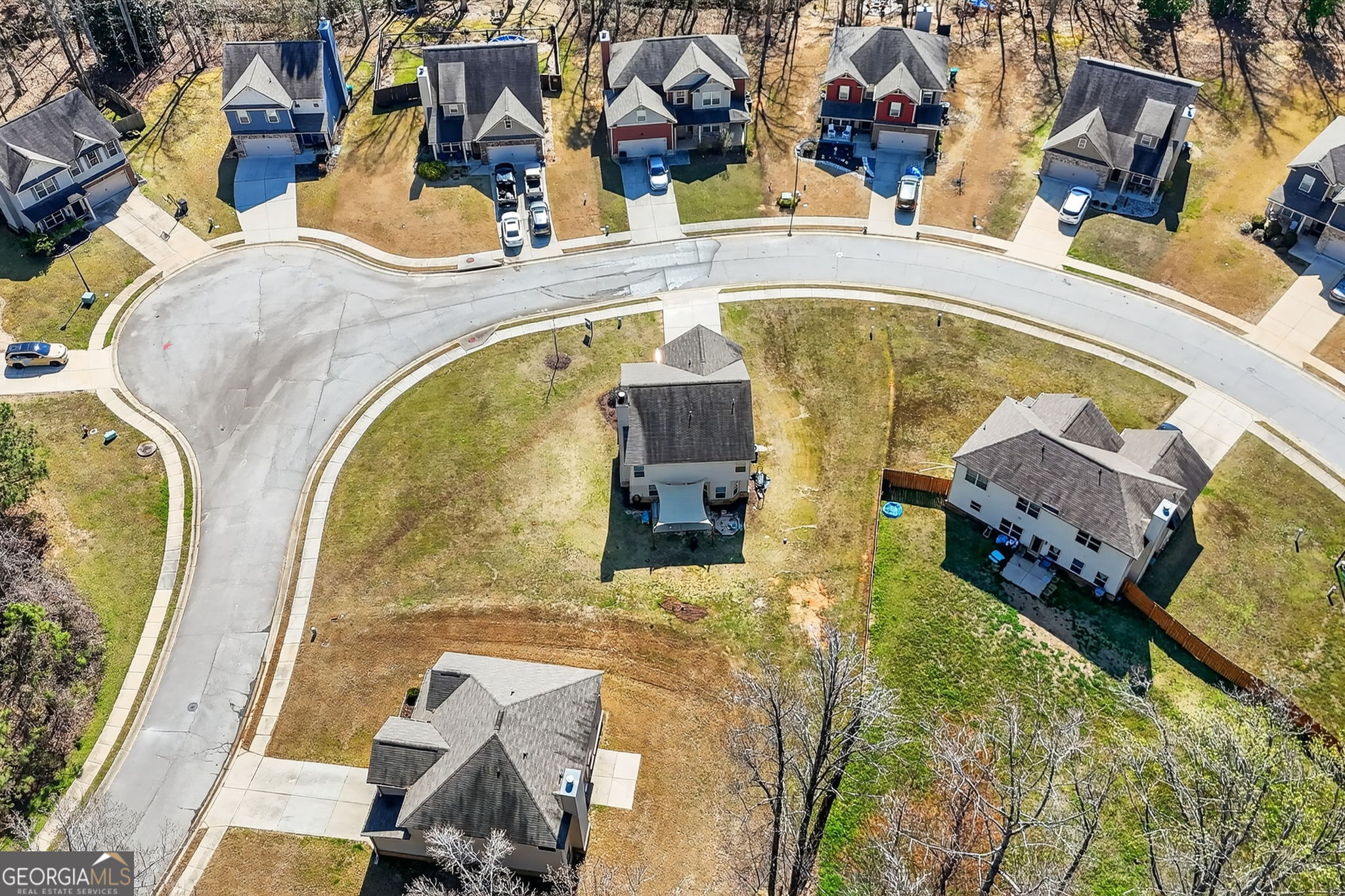 482 Louise Way Locust Grove, GA 30248 - Photo 29 of 29 an aerial view of a swimming pool