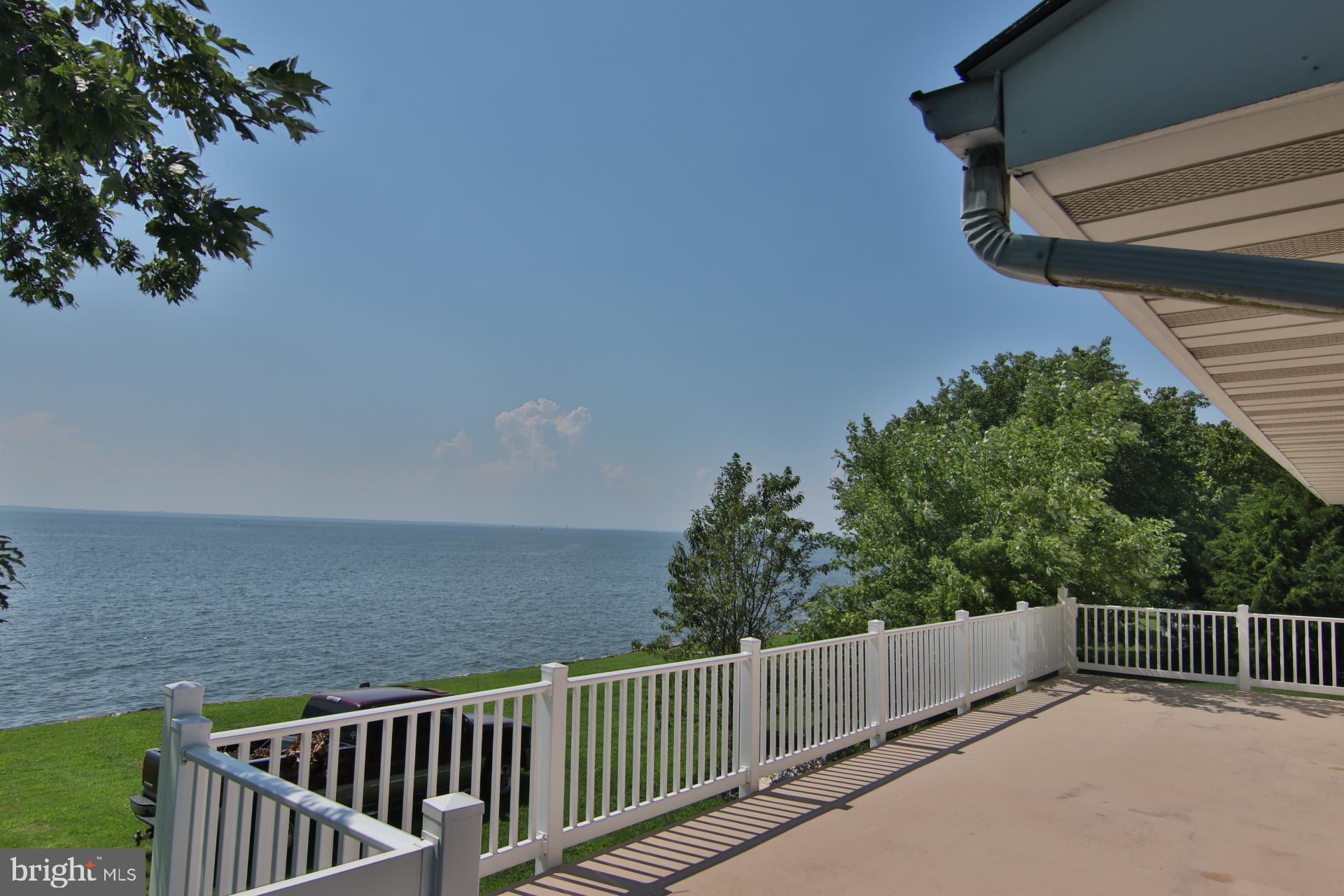 4898 Huntingfield Road Rock Hall, MD 21661 - Photo 7 of 9 Rear Deck Looking Over The Bay