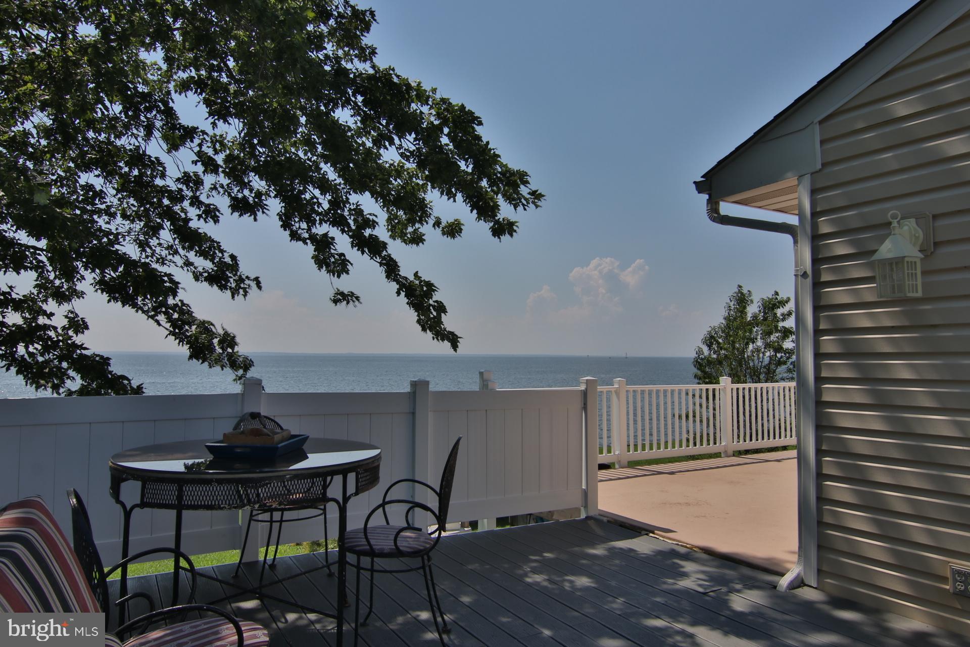4898 Huntingfield Road Rock Hall, MD 21661 - Photo 8 of 9 Rear Deck Looking Over The Bay