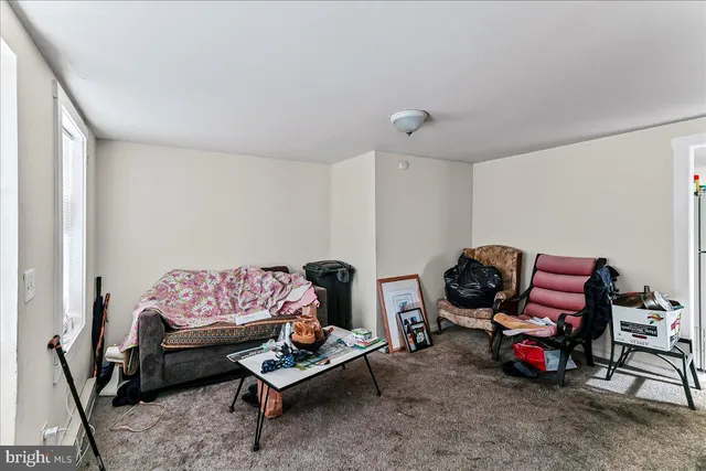 an empty room with a natural light