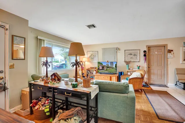 a bedroom with furniture and a bed