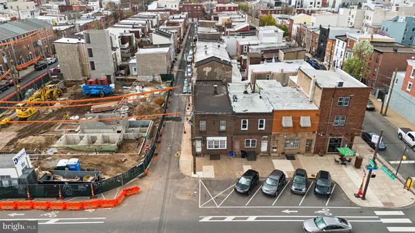 an aerial view of multi story residential apartment building