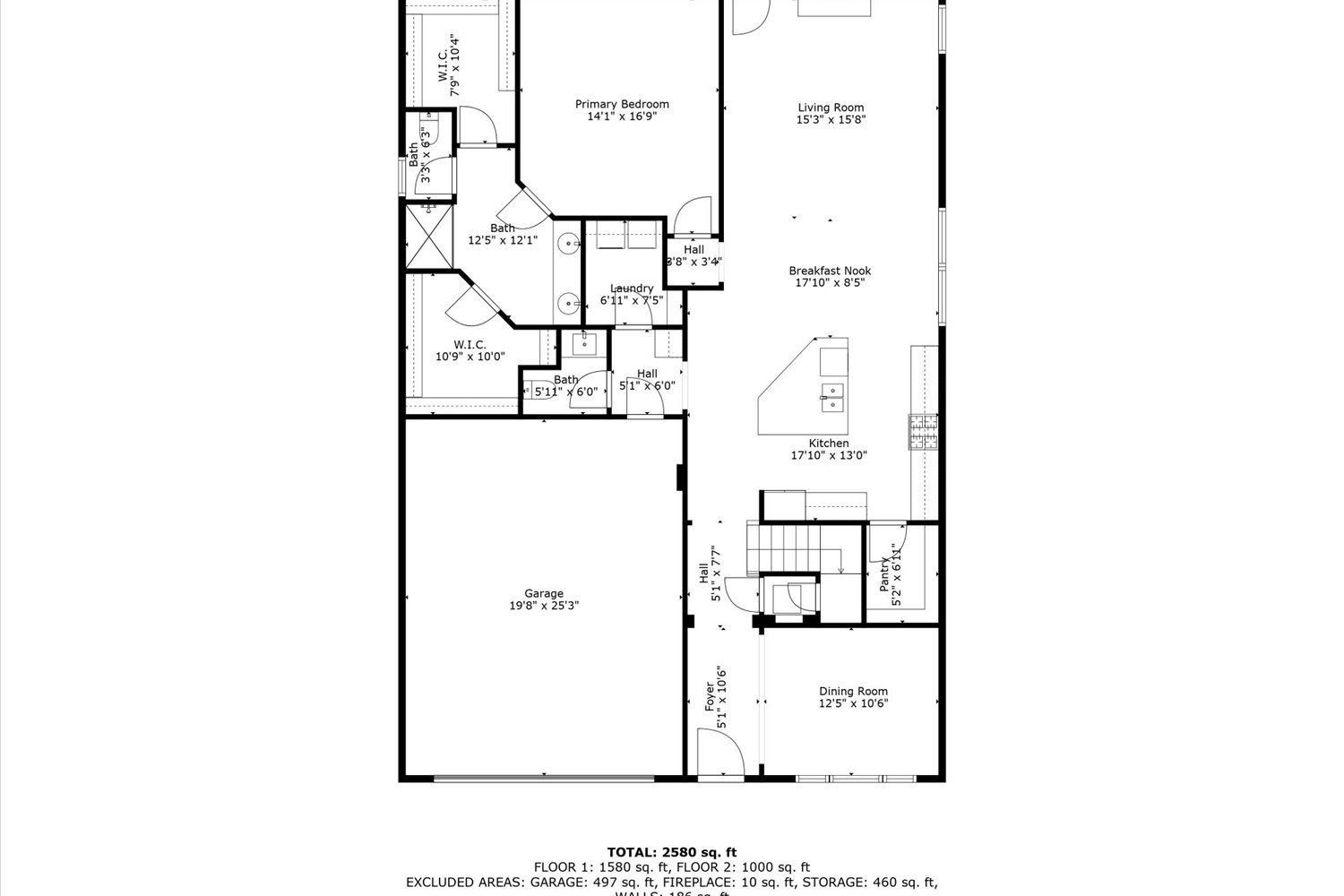 4706 Venito Street Mount Juliet, TN 37122 - Photo 39 of 39 a picture of a floor plan