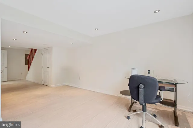 a view of workspace with chair