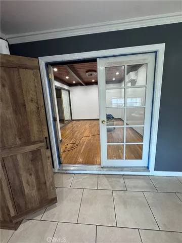 a view of front door