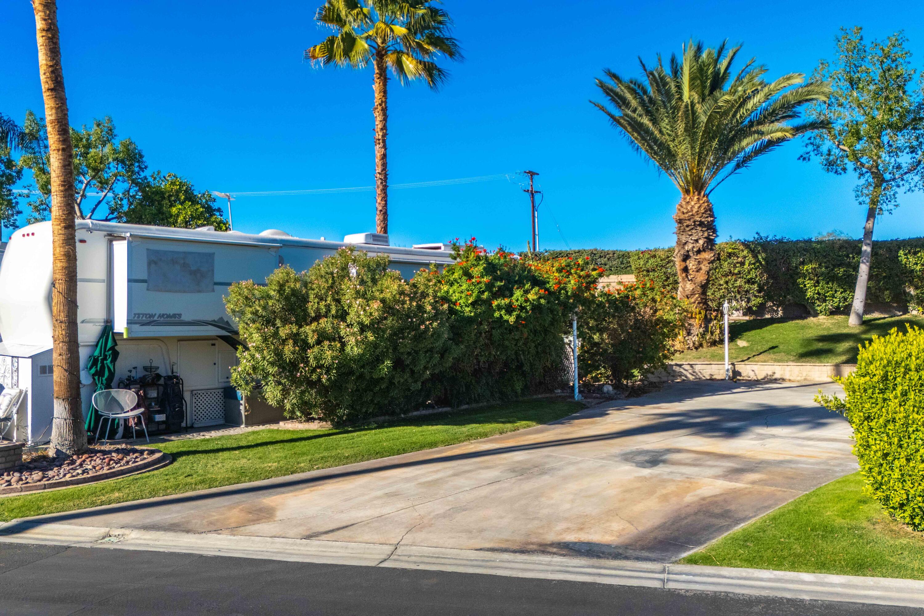 69411 Ramon Road, Unit 15 Cathedral City, CA 92234 - Photo 7 of 51 a view of a palm tree next to a yard