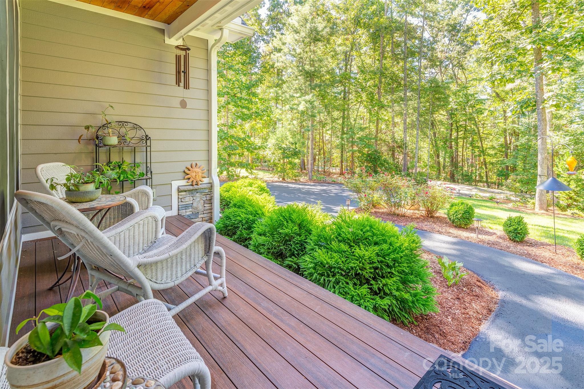 21 Ducketts Grove Road Fletcher, NC 28732 - Photo 2 of 42 a view of yard from deck having patio