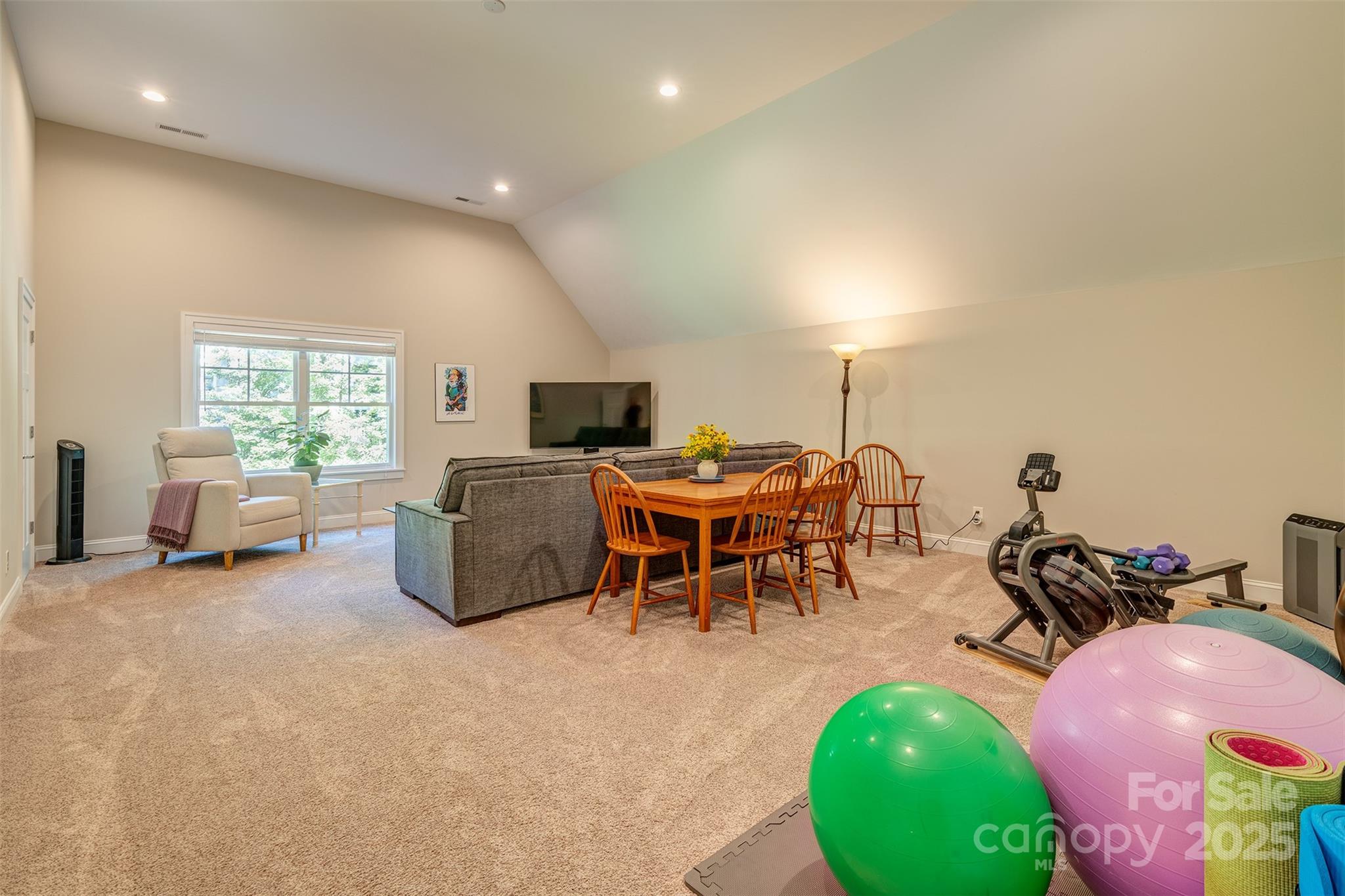 21 Ducketts Grove Road Fletcher, NC 28732 - Photo 30 of 42 a living room with furniture and a flat screen tv