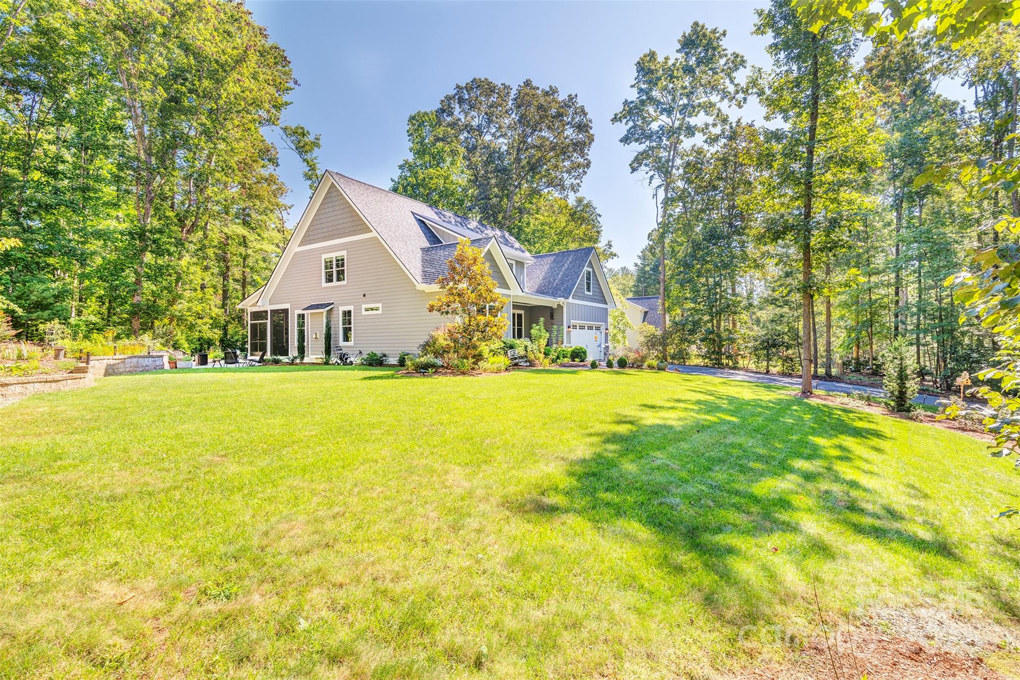21 Ducketts Grove Road Fletcher, NC 28732 - Photo 36 of 42 a front view of house with yard and trees