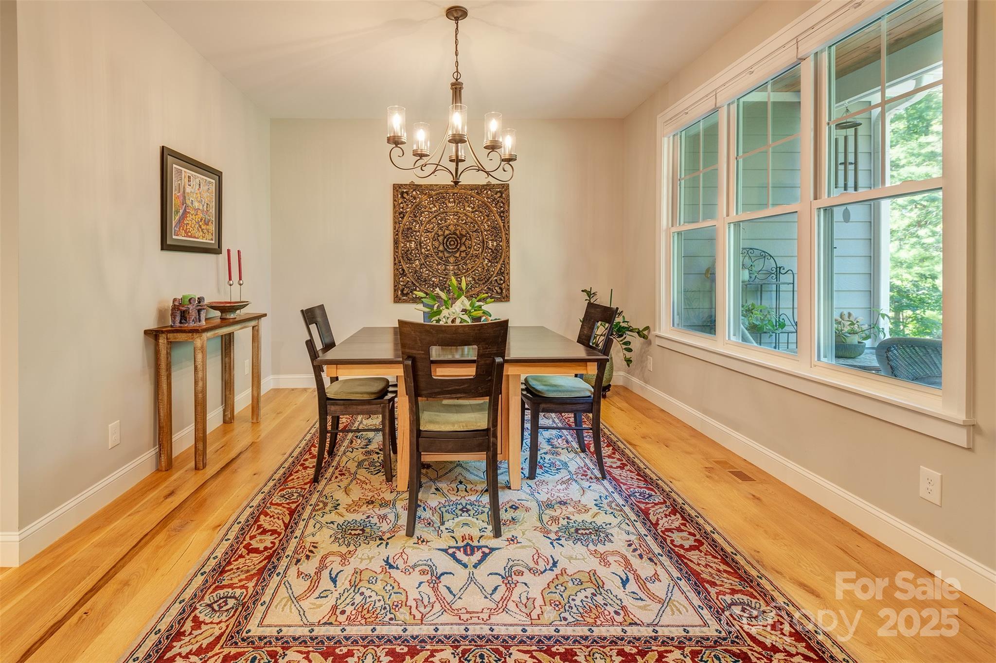 21 Ducketts Grove Road Fletcher, NC 28732 - Photo 5 of 42 a dining room with furniture a rug and wooden floor