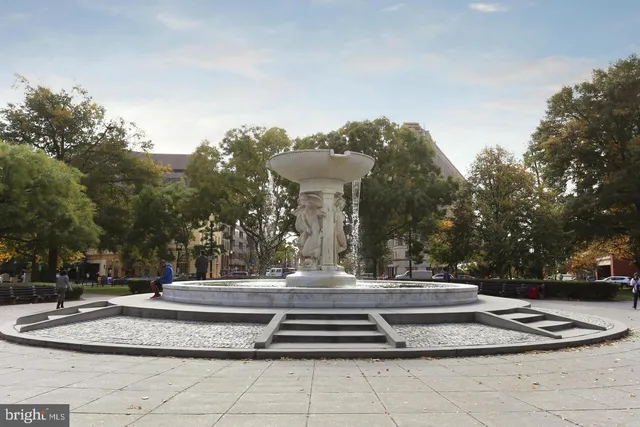 a view of a building with retail shop