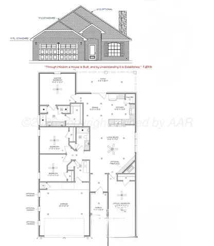 a picture of a bench in front of a building