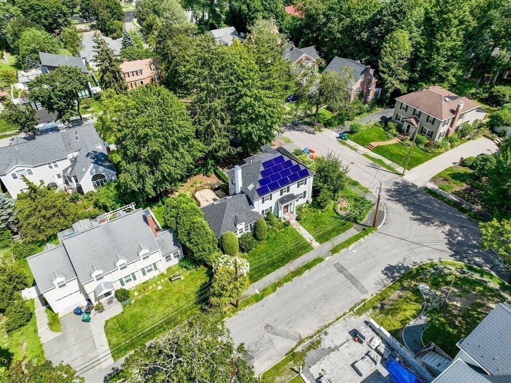 22 Howe Road Newton, MA 02459 - Photo 29 of 31 an aerial view of a house with a yard