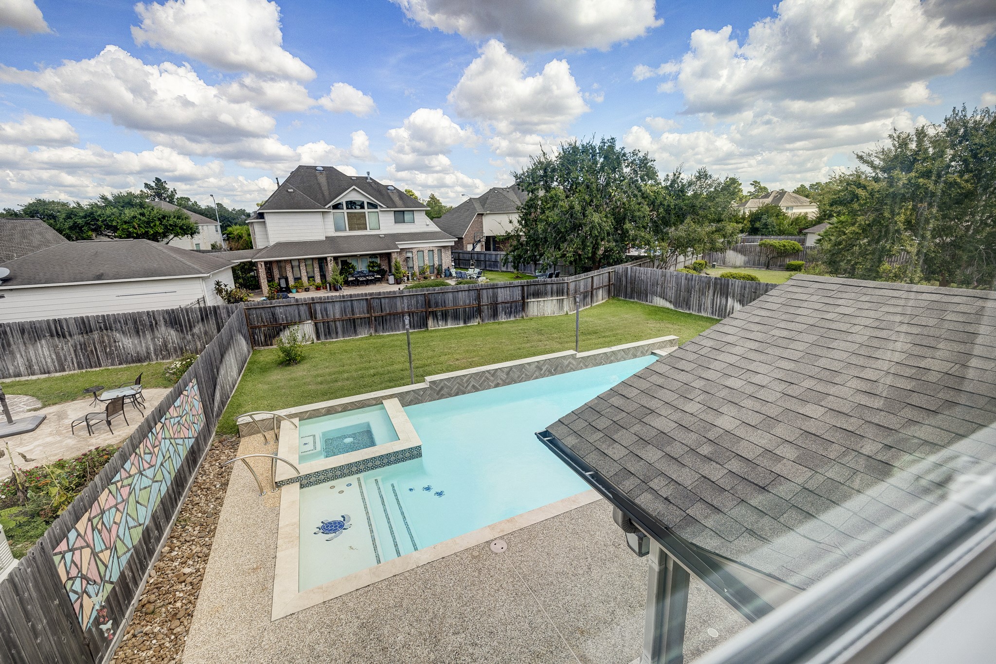 18606 Spring Heather Court Spring, TX 77379 - Photo 38 of 50 Overlook your backyard oasis from the second story.