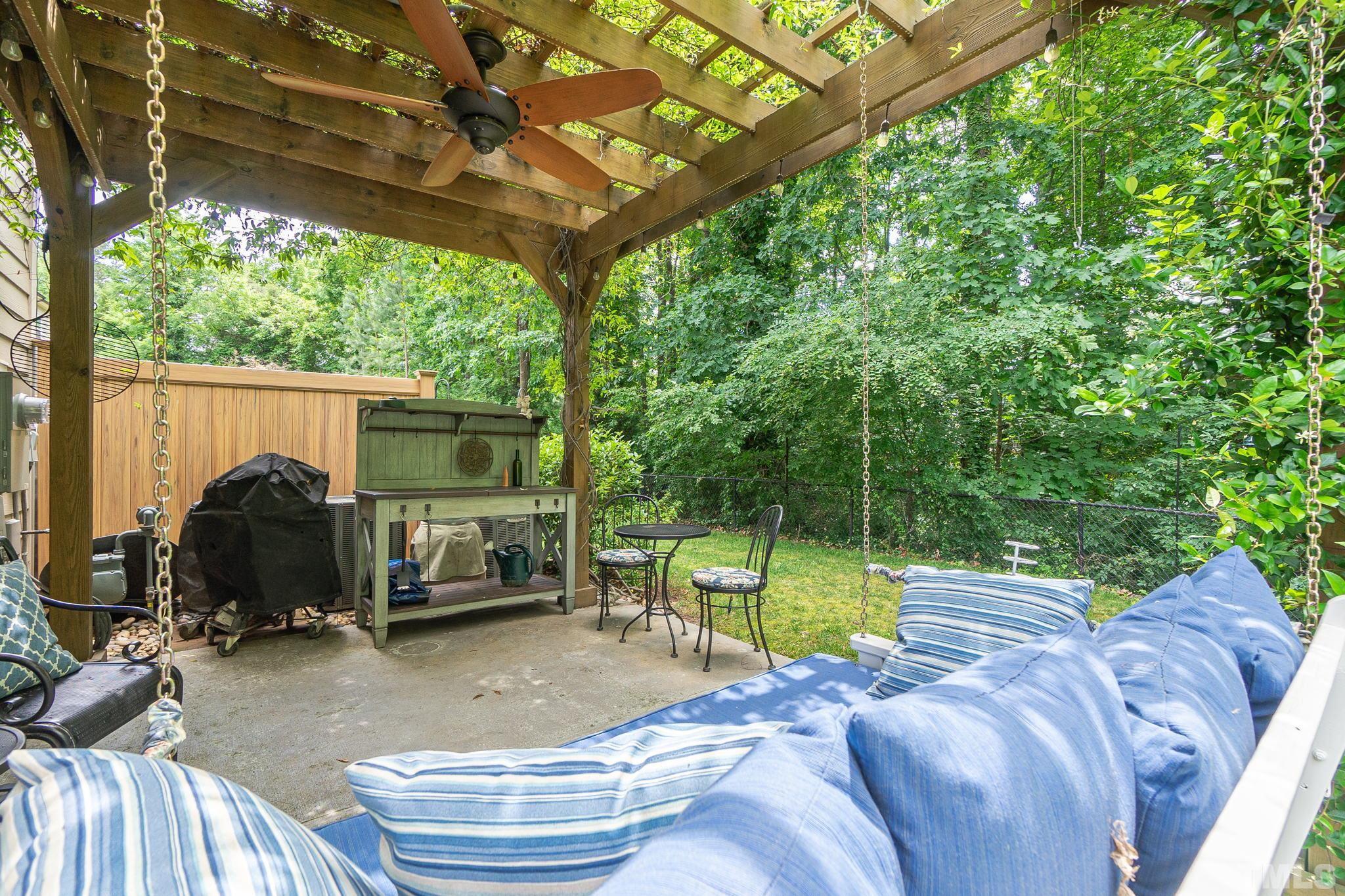 129 Penley Circle Raleigh, NC 27609 - Photo 43 of 43 a view of backyard with seating space