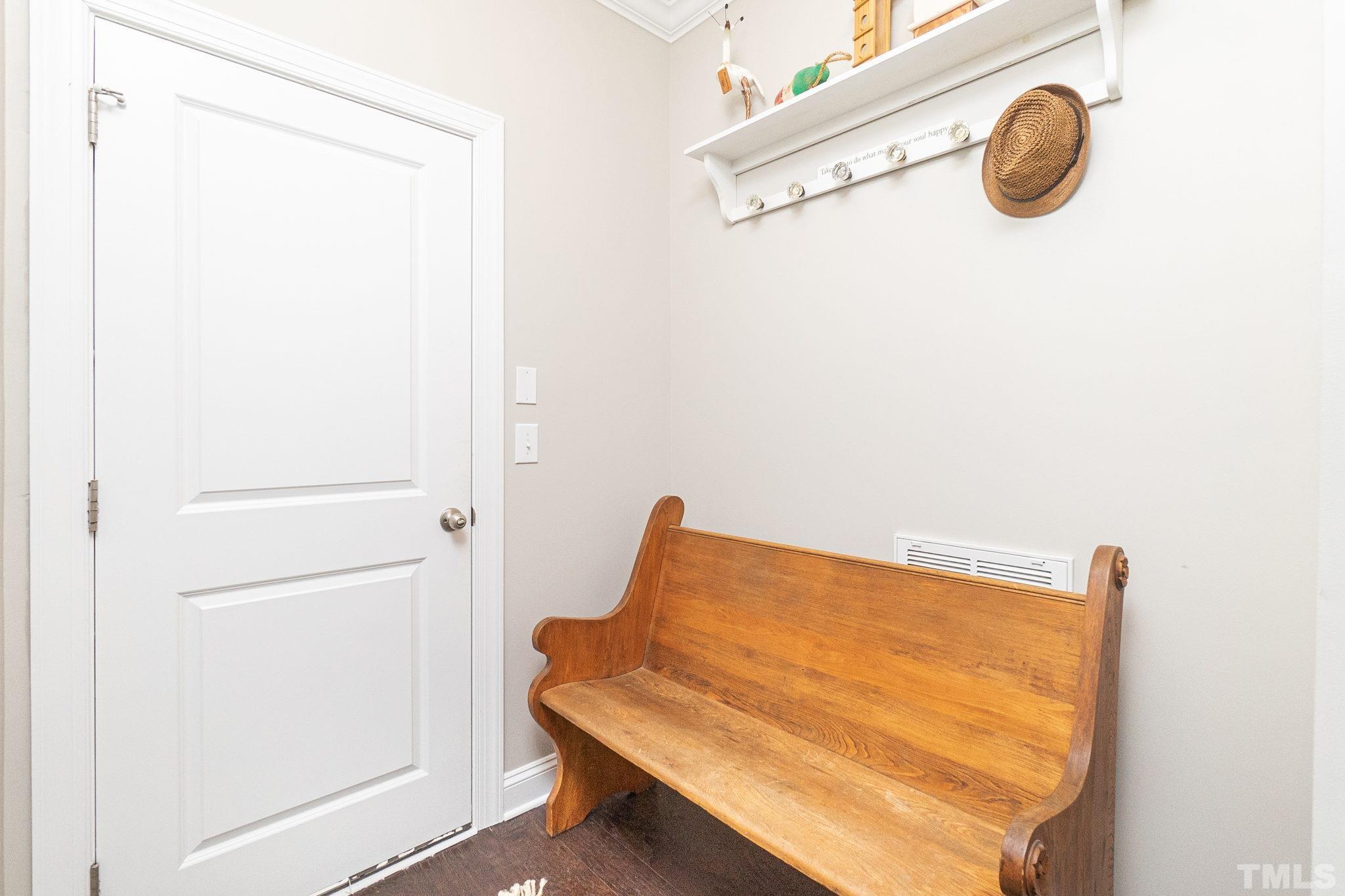 129 Penley Circle Raleigh, NC 27609 - Photo 7 of 43 a view of a room with rack and wooden floor