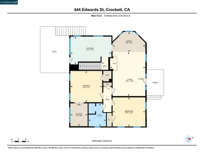 $639,000 | 444 Edwards Street, Crockett, CA 94525