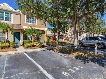 a view of a street with houses