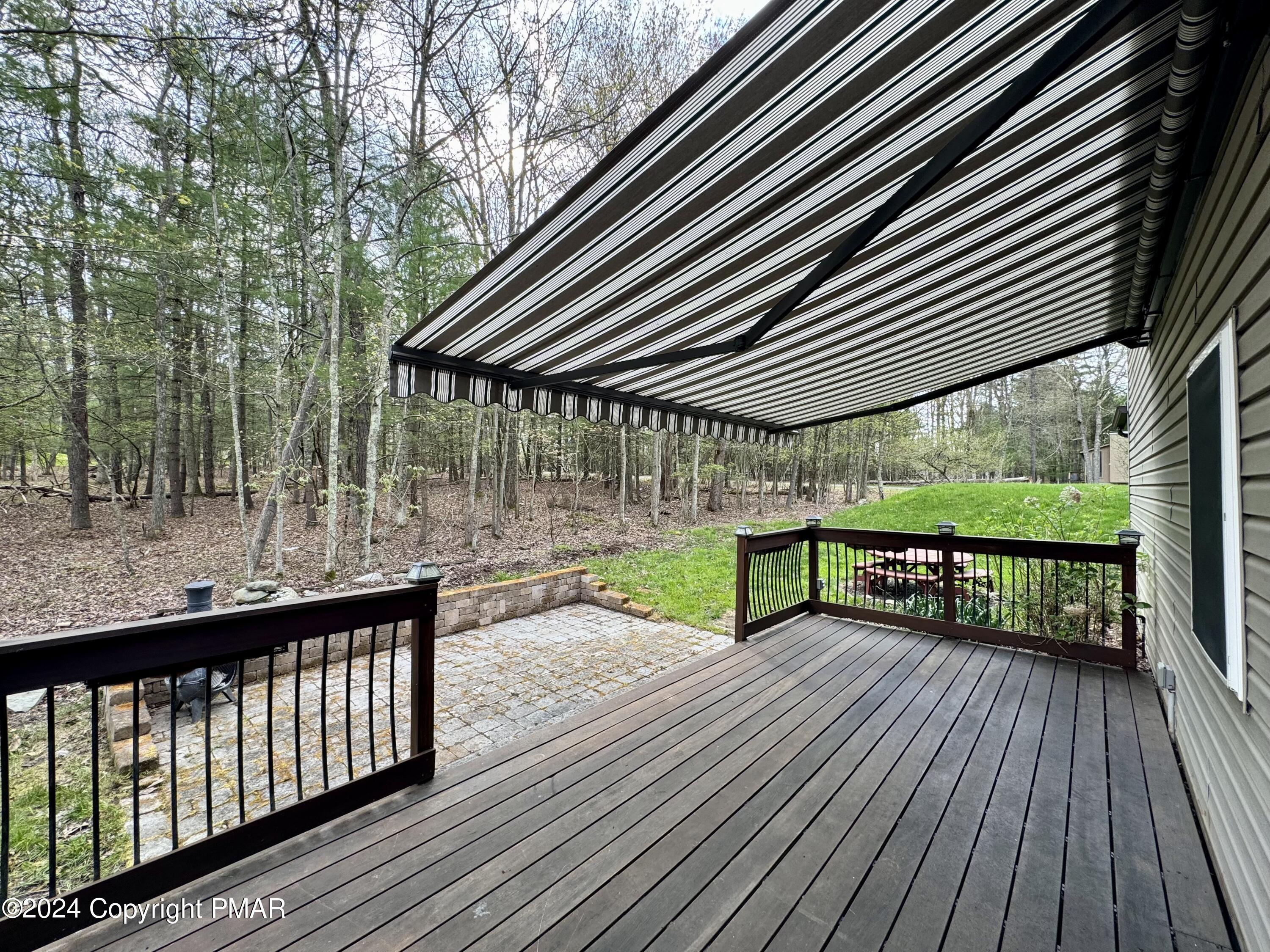 146 Hound Road Dingmans Ferry, PA 18328 - Photo 26 of 50 a view of outdoor space with deck and patio