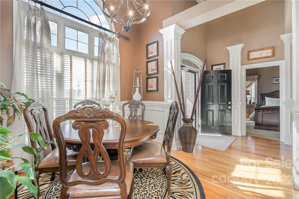 2738 Reservation Road Rock Hill, SC 29730 - Photo 17 of 28 a view of a dining room with furniture window and wooden floor