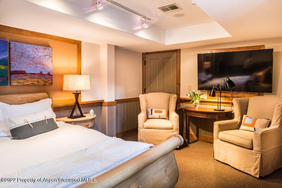 38 Diamond A Ranch Road Carbondale, CO 81623 - Photo 30 of 44 a living room with furniture and a flat screen tv