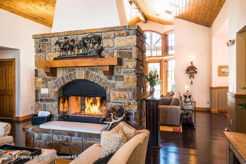 38 Diamond A Ranch Road Carbondale, CO 81623 - Photo 7 of 44 a living room with furniture and a fireplace