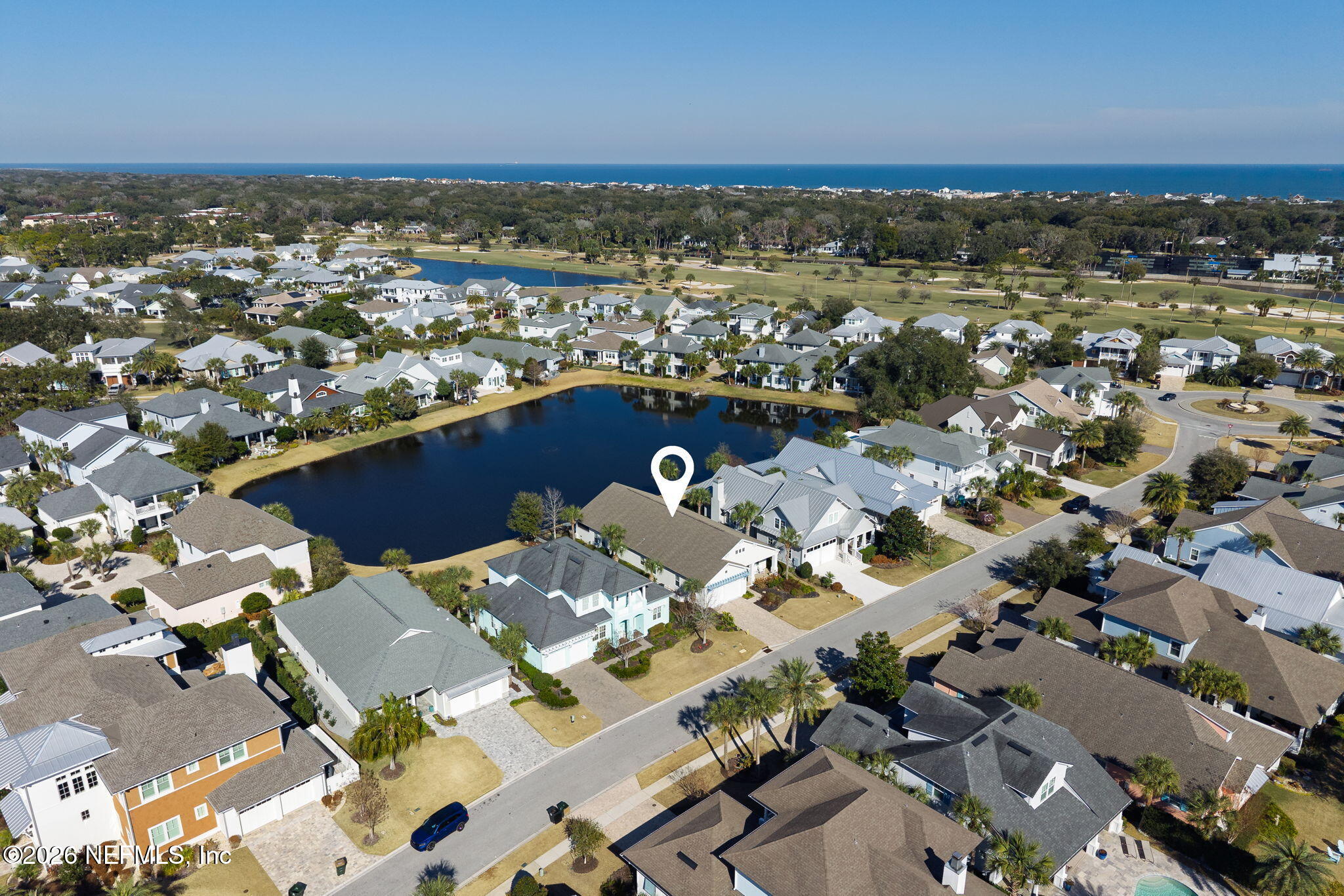 599 Timber Bridge Lane Atlantic Beach, FL 32233 - Photo 8 of 60 an aerial view of a house with a ocean view